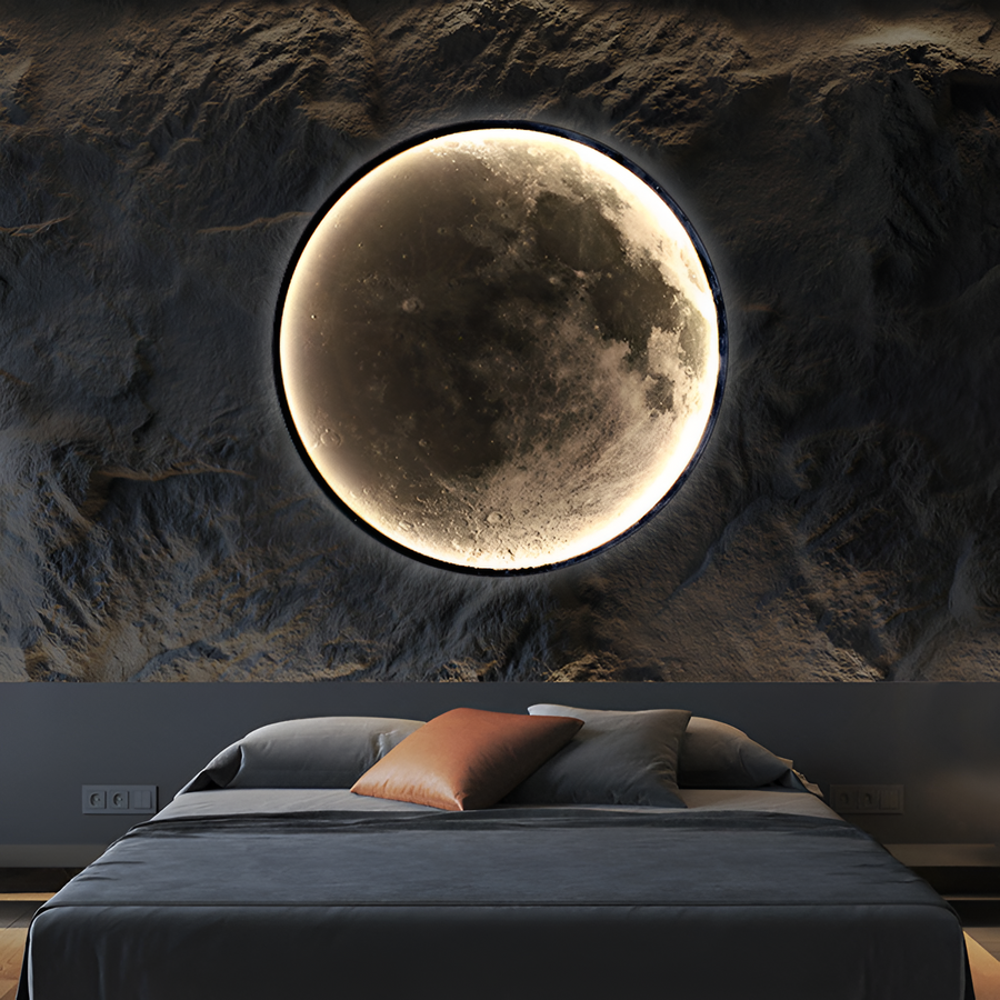 LED nástěnné svítidlo, dekorativní, Luna 83W Průměr 120CM Studené/Neutrální/Teplé světlo Černé LED lustry Použito Výchozí název Alessandro Design