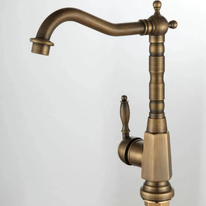 Kuchyňská baterie, sanitární mosaz, starožitné zlato, OD/2046 Koupelnové baterie Výchozí název Alessandro Design