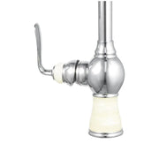 Kuchyňská baterie, sanitární mosaz, chrom s imitací jadeitu, WZY/308 Kuchyňské baterie Výchozí název Alessandro Design