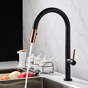 Kuchyňská baterie, sanitární mosaz, černá, CF1035/B Kuchyňské baterie Výchozí název Alessandro Design