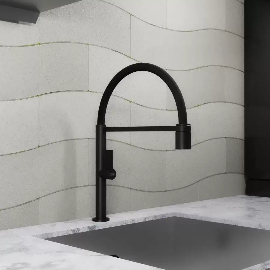 Kuchyňská baterie, sanitární mosaz, černá, CF2045 Kuchyňské baterie Výchozí název Alessandro Design