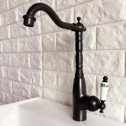 Kuchyňská baterie, sanitární mosaz, černá, OD/2051 Kuchyňské baterie Výchozí název Alessandro Design