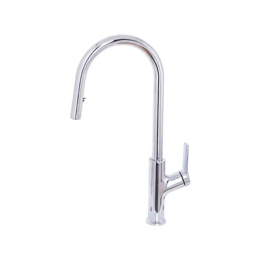 Kuchyňská baterie s výsuvnou sprchou, SUS304 Nerezová ocel, Chrome, FJ5543 Kuchyňské baterie Výchozí název Alessandro Design