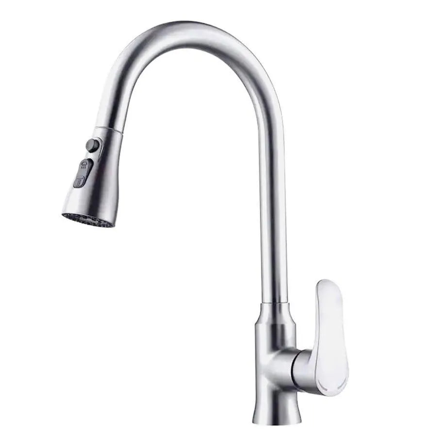 Kuchyňská baterie s výsuvnou sprchou Nerezová ocel ZY1014 Kuchyňské baterie Výchozí název Alessandro Design