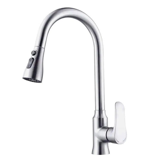 Kuchyňská baterie s výsuvnou sprchou Nerezová ocel ZY1014 Kuchyňské baterie Výchozí název Alessandro Design