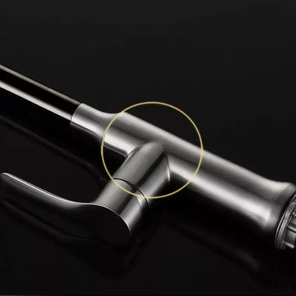 Kuchyňská baterie s výsuvnou sprchou, SUS304 Nerezová ocel, satén, CF023 Kuchyňské baterie Výchozí název Alessandro Design