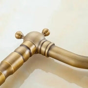 Kuchyňská baterie s labutím krkem, kov, starožitné zlato, OD/2047 Kuchyňské baterie Výchozí název Alessandro Design