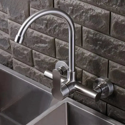 Kuchyňská baterie, SUS304 Nerezová ocel, Satin, CF015 Koupelnové baterie Výchozí název Alessandro Design