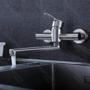 Kuchyňská baterie, SUS304 Nerezová ocel, satén, CF037 Kuchyňská baterie Výchozí název Alessandro Design