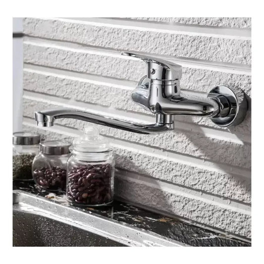 Kuchyňská baterie s otočným výtokem, slitina, chrom, PM025 Kuchyňské baterie Výchozí název Alessandro Design