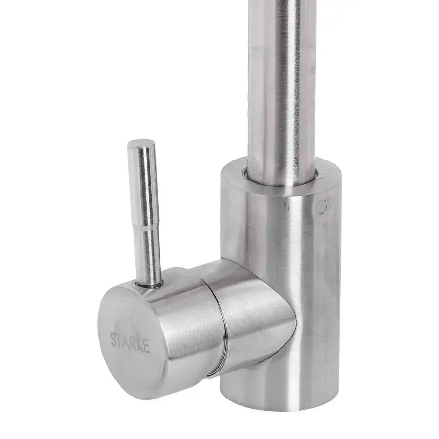 Kuchyňská baterie s otočnou baterií, Jednopáková, Nerezová ocel SUS304, Satin finish, CF003 Kuchyňské baterie Výchozí název Alessandro Design