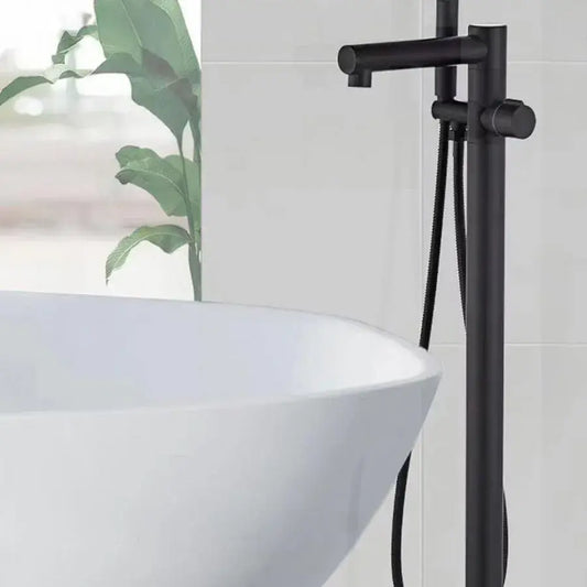 Podlahová baterie, sanitární mosaz, černá, CF2038 Baterie a sprchové sloupy Výchozí název Alessandro Design
