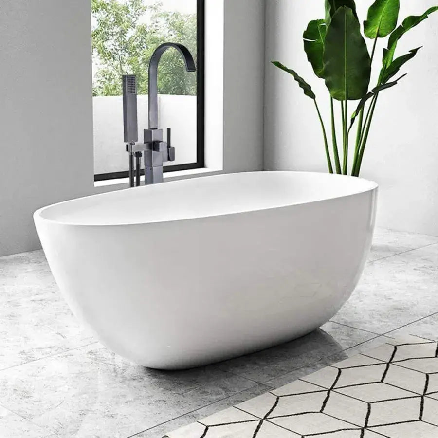 Podlahová baterie se čtvercovým rámem, sanitární mosaz, černá, CF2036 Baterie a sprchové sloupy Výchozí název Alessandro Design