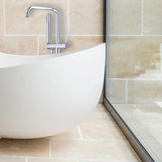 Podlahová baterie se sprejem a hadicí, sanitární mosaz, chrom, CF2039 Baterie a sprchové sloupy Výchozí název Alessandro Design