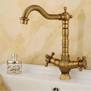 Umyvadlová baterie, sanitární mosaz, starožitné zlato, OD01/D Koupelnové baterie Výchozí název Alessandro Design