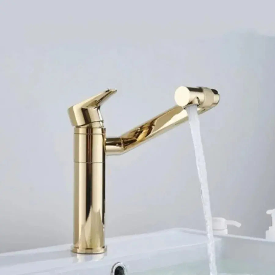 Umyvadlová baterie, sanitární mosaz, zlatá, CF101/A Koupelnové baterie Výchozí název Alessandro Design