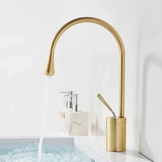 Umyvadlová baterie, sanitární mosaz, zlatá, WZY/325/B Koupelnové baterie Výchozí název Alessandro Design