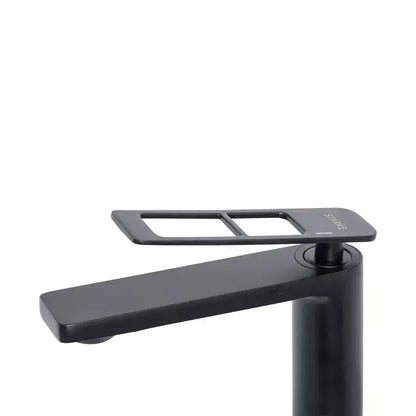 Jednopáková umyvadlová baterie Keramická kartuše Sanitární mosaz Černá Sada pro připojení a upevnění zahrnuta 9707H Koupelnové baterie Výchozí název Alessandro Design