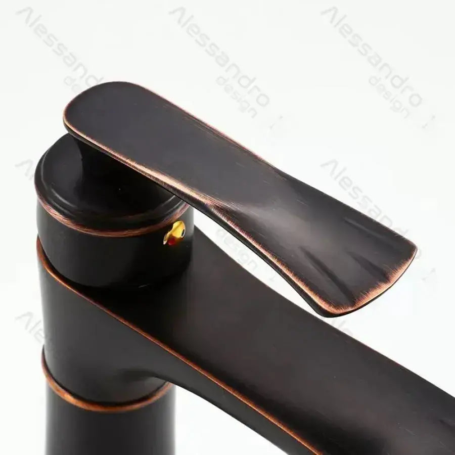 Dřezová baterie, kov, černá, OD01/B Koupelnové baterie Výchozí název Alessandro Design