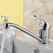Dřezová baterie, otočný výtok, délka 15 cm, keramická kartuše, chrom, připojení v ceně Koupelnové baterie Výchozí název Alessandro Design