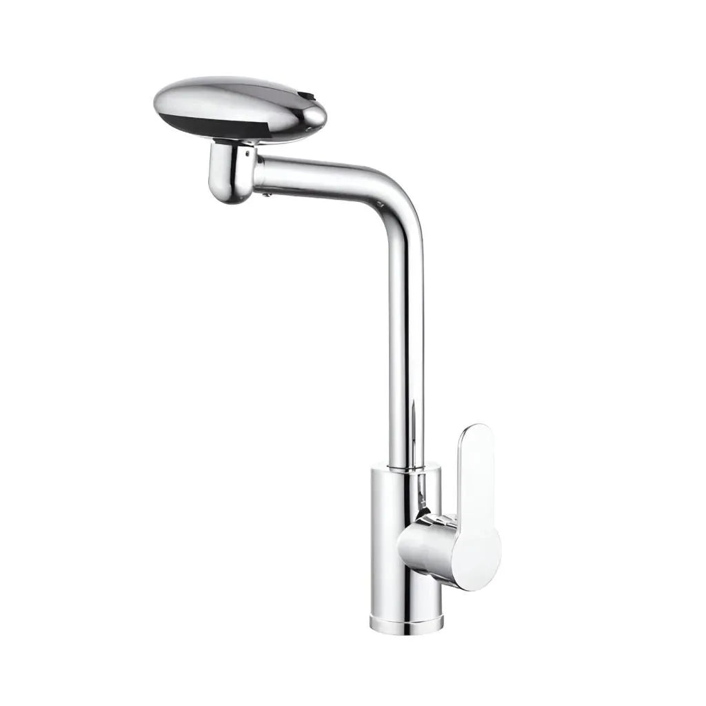Umyvadlová baterie Keramická kartuše Rotační výtok Lesklý chrom Zahrnuté přípojky EC02 Koupelnové baterie Výchozí název Alessandro Design