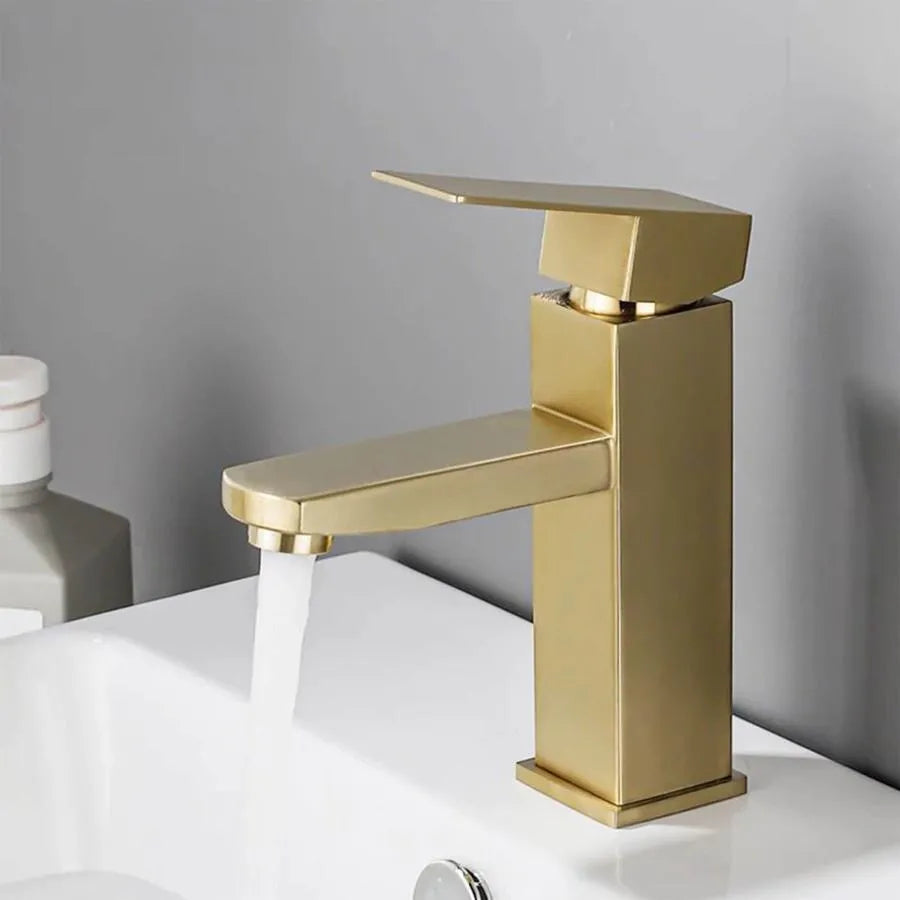 Zlatá nerezová dřezová baterie ZY1007 Koupelnové baterie Výchozí název Alessandro Design