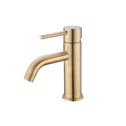 Dřezová baterie, SUS304 Nerezová ocel, Zlatá, N/MP0A1 Koupelnové baterie Výchozí název Alessandro Design
