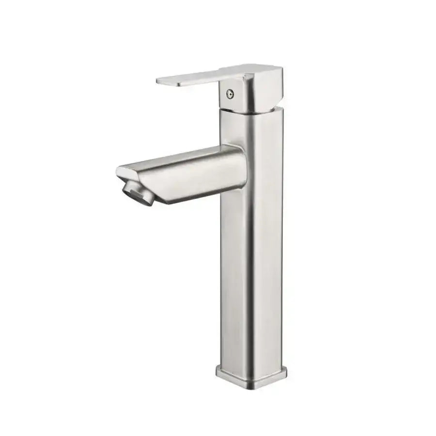 Dřezová baterie, SUS304 Nerezová ocel, Satin, MP014 Koupelnové baterie Výchozí název Alessandro Design