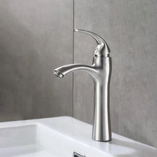 Dřezová baterie, SUS304 Nerezová ocel, Satin, MP016 Koupelnové baterie Výchozí název Alessandro Design