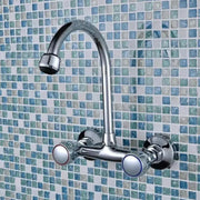 Nástěnná baterie s rozetou a otočným výtokem, slitina, chrom, PR001 Koupelnové baterie Výchozí název Alessandro Design