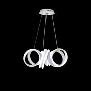 Závěsný LED lustr s dálkovým ovládáním INFINITY TWIST 180W, vlnité, studené/teplé/neutrální světlo, stmívatelné, bílé, výškově nastavitelné Moderní lustry Výchozí název Alessandro Design