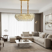 Křišťálový lustr WINDSOR Regalis 10x E14, lesklé zlato, nastavitelná výška Křišťálové lustry Výchozí název Alessandro Design
