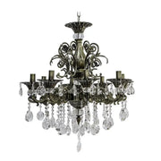 SANSSOUCI Magno křišťálový lustr, 8xE14, průměr 65cm, starožitné mosazné klasické lustry Výchozí název Alessandro Design