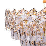Křišťálový lustr WINDSOR Supremo 10xE14, průměr 80 ​​cm, lesklé zlato, nastavitelná výška Křišťálové lustry Výchozí název Alessandro Design