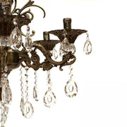 Křišťálový lustr SANSSOUCI Magno, 6xE14, průměr 62cm, starožitné mosazné klasické lustry Výchozí název Alessandro Design