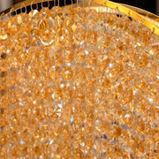 Křišťálový svícen Ander, 5xE14, průměr 50 cm, zlato, kov a křišťálový křišťálový svícen Výchozí název Alessandro Design