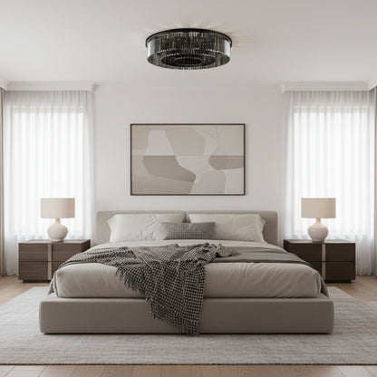 Křišťálový lustr Brady Ø40 cm, 6xE14, šedá Křišťálové lustry Výchozí název Alessandro Design