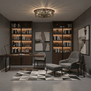 Křišťálový lustr Brady Ø40 cm, 6xE14, šedá Křišťálové lustry Výchozí název Alessandro Design