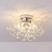Křišťálový lustr RONDO Vivace, 5x G9, Průměr 40cm, Lesklé stříbrné Moderní Lustry Výchozí název Alessandro Design