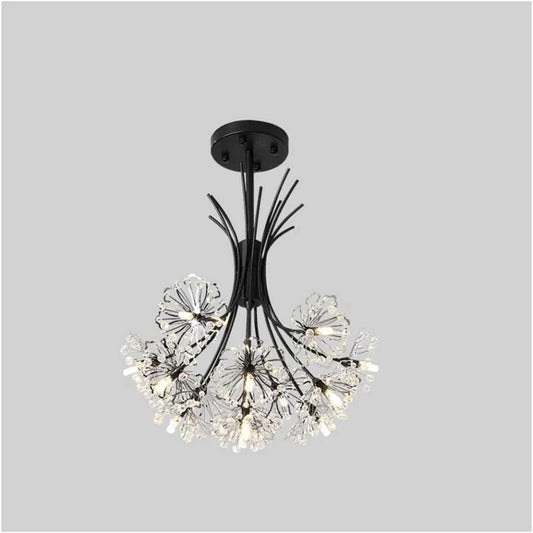 Křišťálový lustr PETERHOF Petito, 13xG4, Průměr 52 cm, Černá Moderní Lustry Výchozí název Alessandro Design