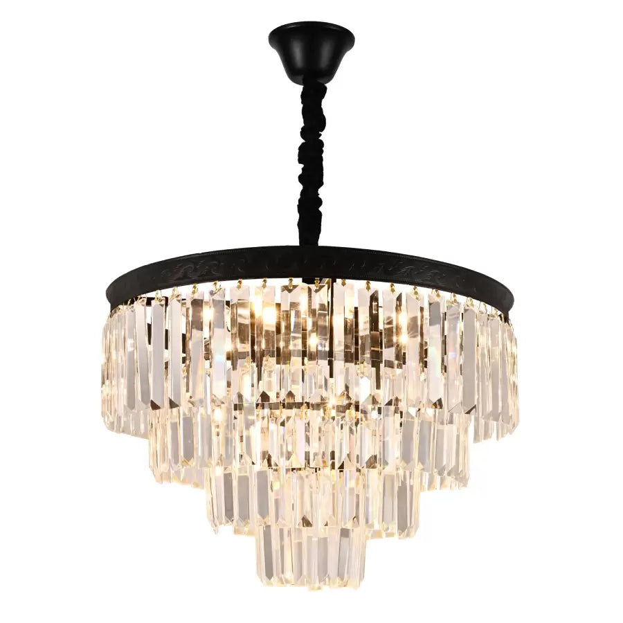 Crystal Candelabra Frank 10x E27 Black Crystal Candelabra Výchozí název Alessandro Design