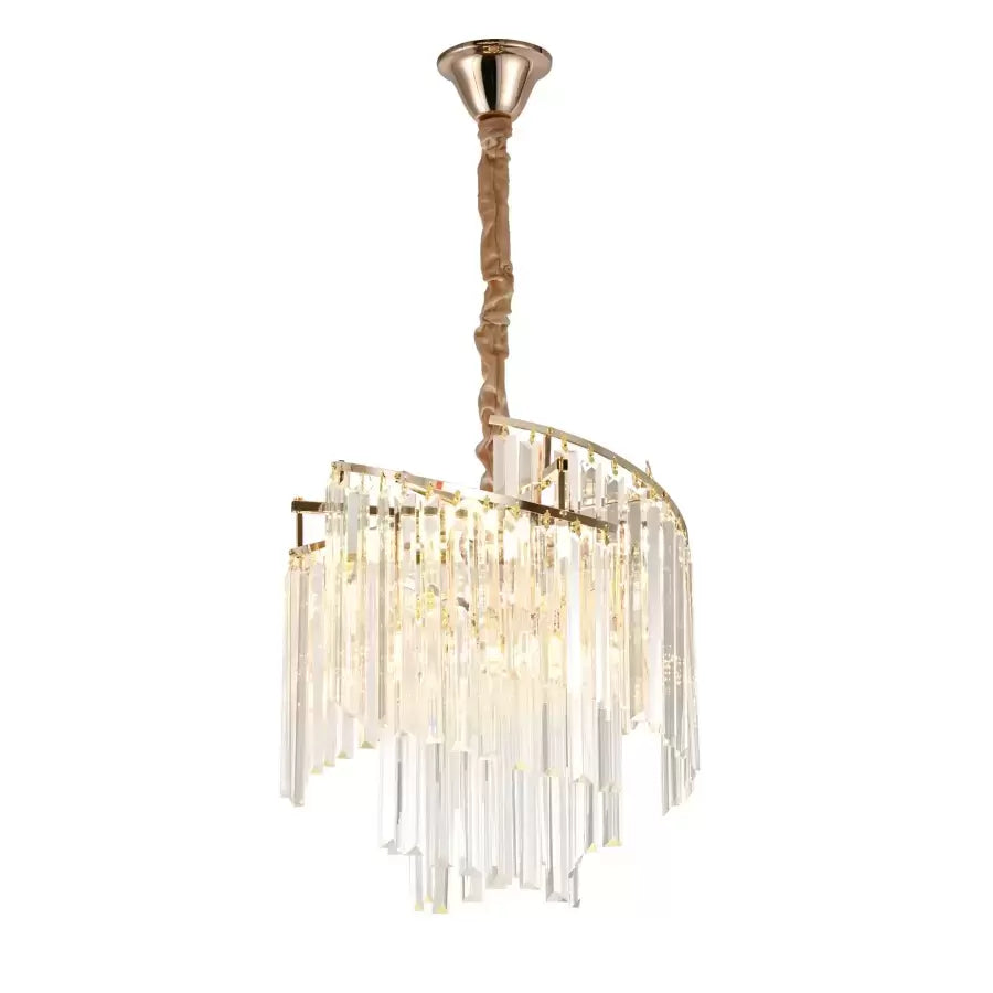 Křišťálový lustr TRIANON Nobile 5x E27, průměr 38 cm, lesklé zlato, nastavitelná výška Křišťálové lustry Výchozí název Alessandro Design