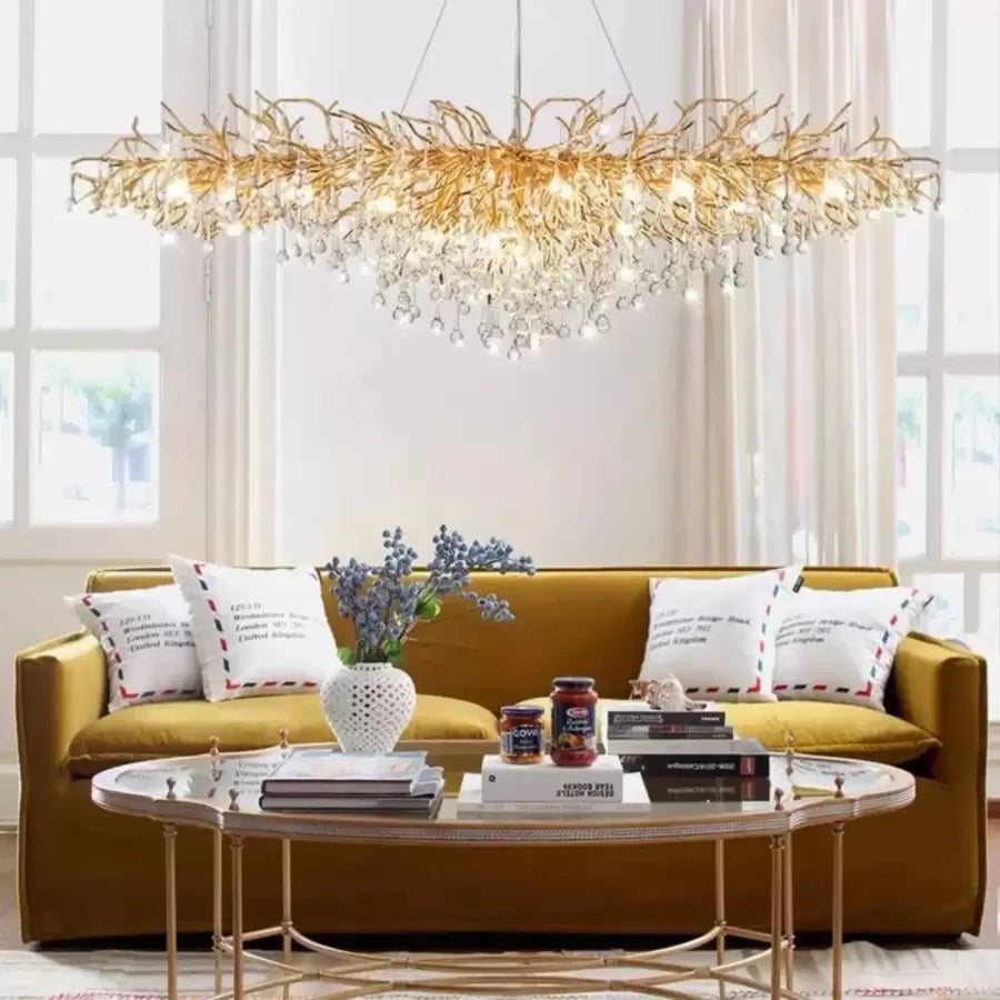 Kaiser Crystal Candelabra 13x G9 Průměr 120cm Gold Crystal Candelabra Výchozí název Alessandro Design