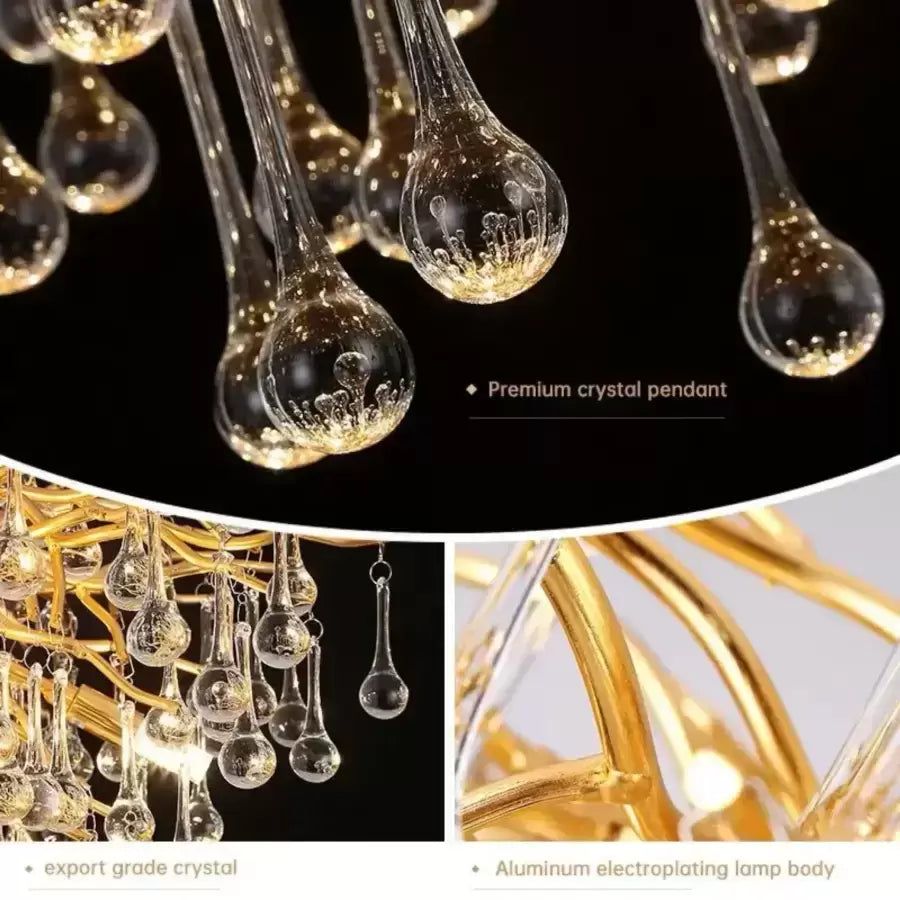 Kaiser Crystal Candelabra 13x G9 Průměr 120cm Gold Crystal Candelabra Výchozí název Alessandro Design