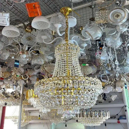 Kassian Crystal Candelabra 11x E14 Gold Crystal Candelabra Výchozí název Alessandro Design