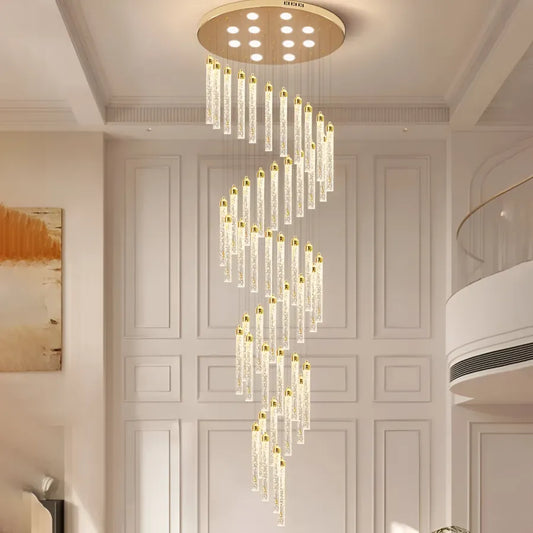 Křišťálový lustr LED Nomiki Gold Moderní lustry Výchozí název Alessandro Design