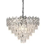 Křišťálový lustr WINDSOR Eleganza 8xE14, Průměr 39cm, Lesklý chrom, Nastavitelná výška Křišťálové lustry Výchozí název Alessandro Design