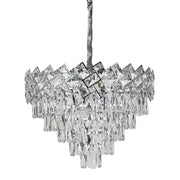 Křišťálový lustr WINDSOR Eleganza 8xE14, Průměr 39cm, Lesklý chrom, Nastavitelná výška Křišťálové lustry Výchozí název Alessandro Design