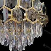 Melih Crystal Candelabra 5x E27 Průměr 40cm Zlato Black Crystal Candelabra Výchozí název Alessandro Design