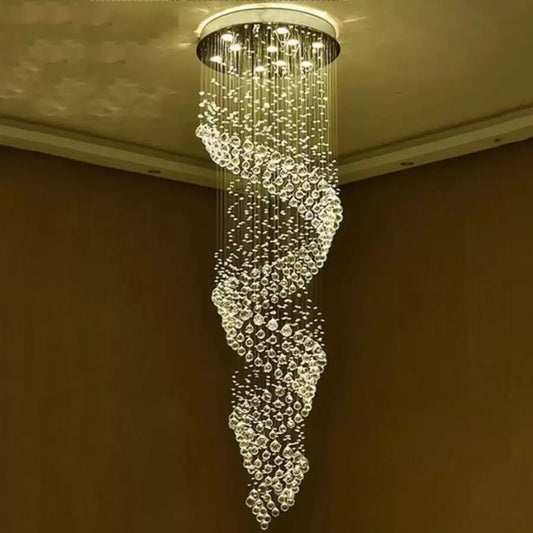 LED Crystal Candelabra 13 xGU10 Meili Chrome, Průměr 80 ​​cm, Výška 240 cm, Model žebříku Crystal Candelabra Výchozí název Alessandro Design